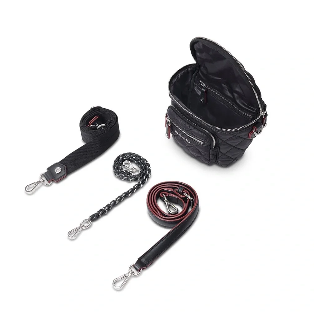 MZ Wallace Navy Micro Crosby Sling Bag - Picture 6 of 11